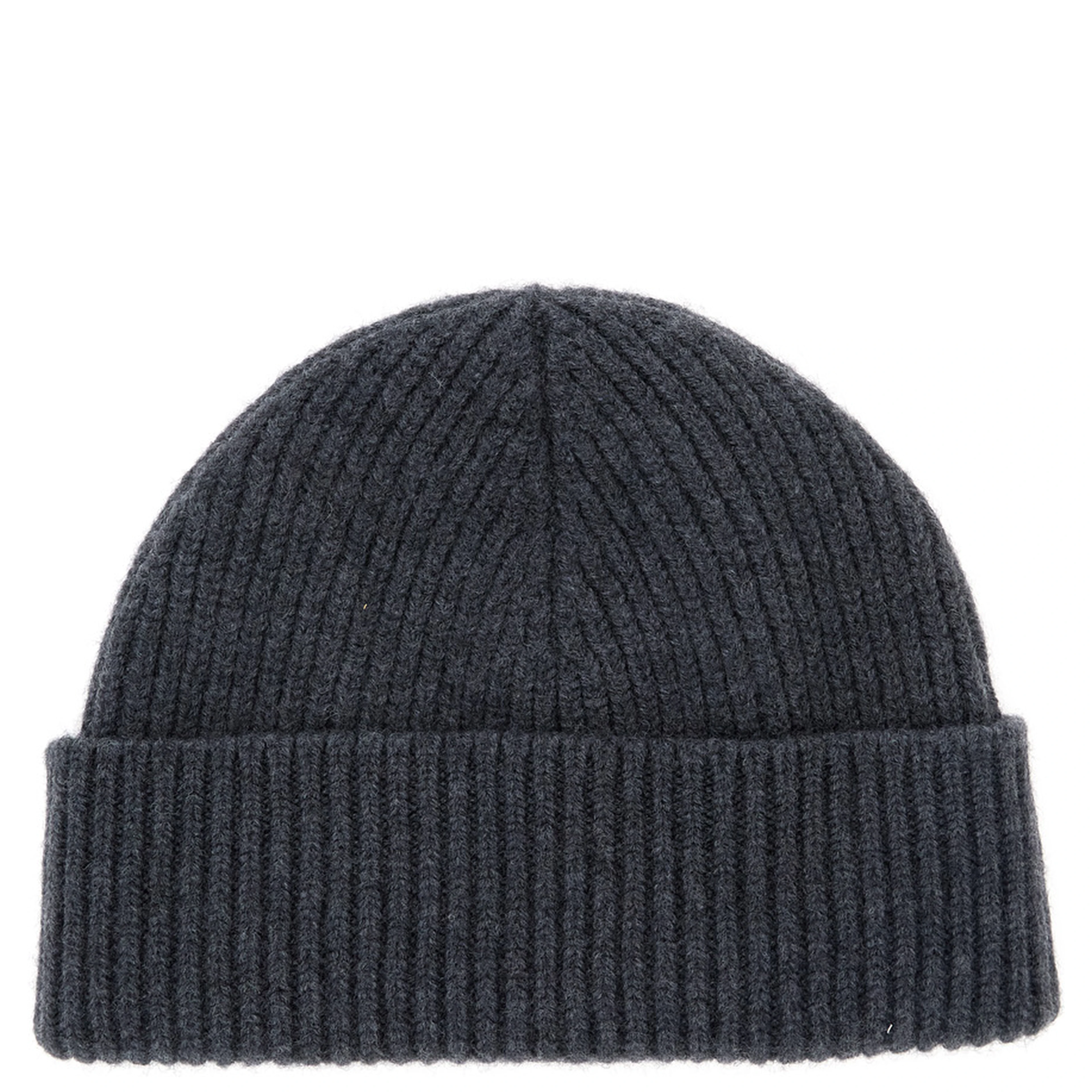 Gray Wool ADC Embroidered Beanie for Women