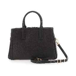 Laila Brown medium handbag Handbag with Logo Plaque on the Front and Adjustable Removable Shoulder Strap in Leather in for Women