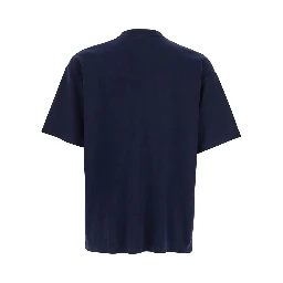 T-Shirt Le T-Shirt Slogan Classique Crew Neck with Slogan Print Detail on the Front in Blue Cotton for Men