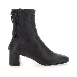 SAINT HONORE Brown Ankle Boots with zip closure at the back in Leather for Women