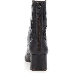 SAINT HONORE Brown Ankle Boots with zip closure at the back in Leather for Women