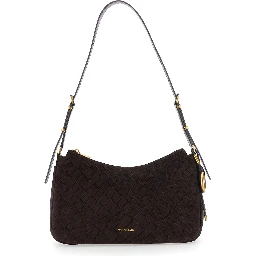NOLITA MEDIUM TZ CONVERTIBLE Shoulder Bag with gold details and brown logo for women