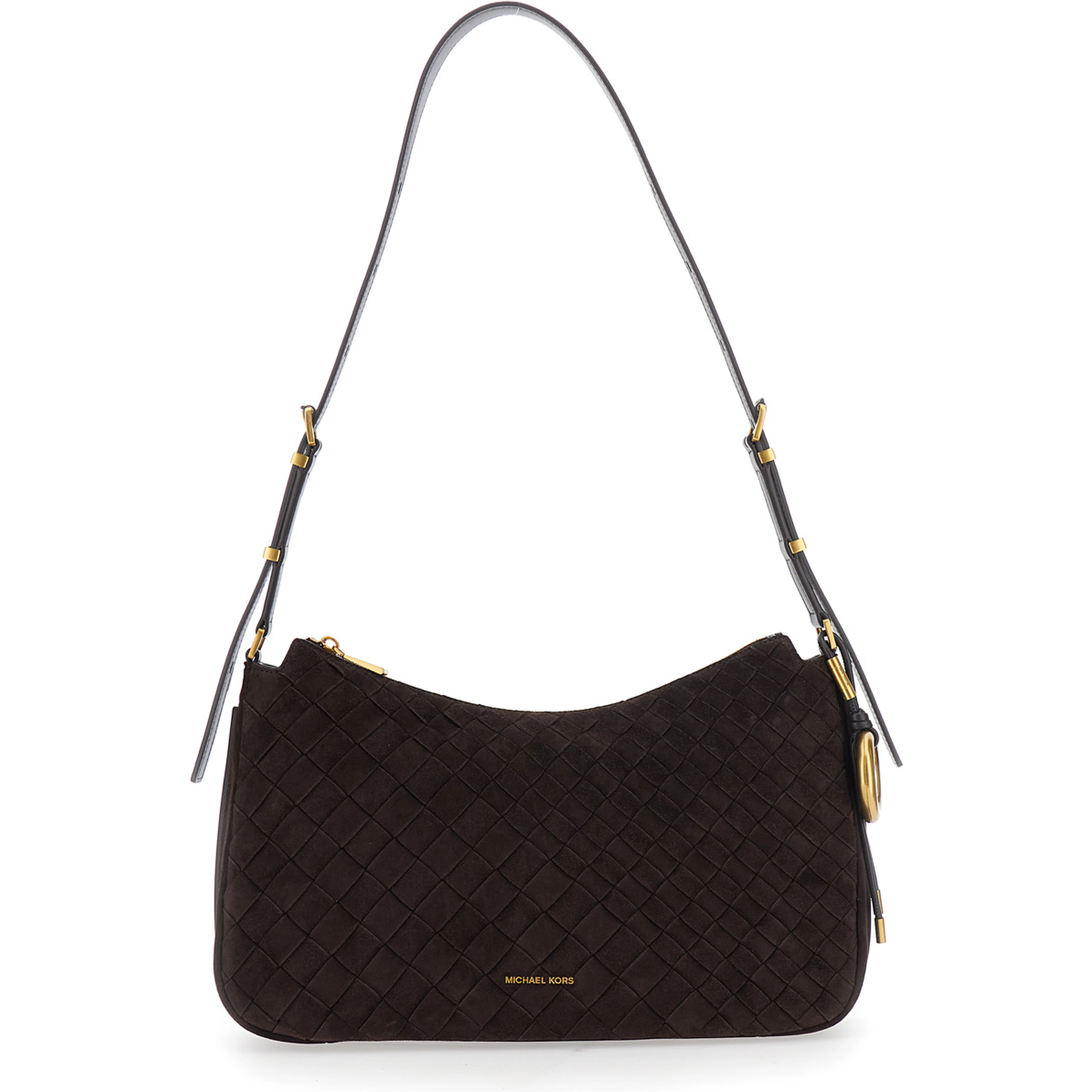 NOLITA MEDIUM TZ CONVERTIBLE Shoulder Bag with gold details and brown logo for women