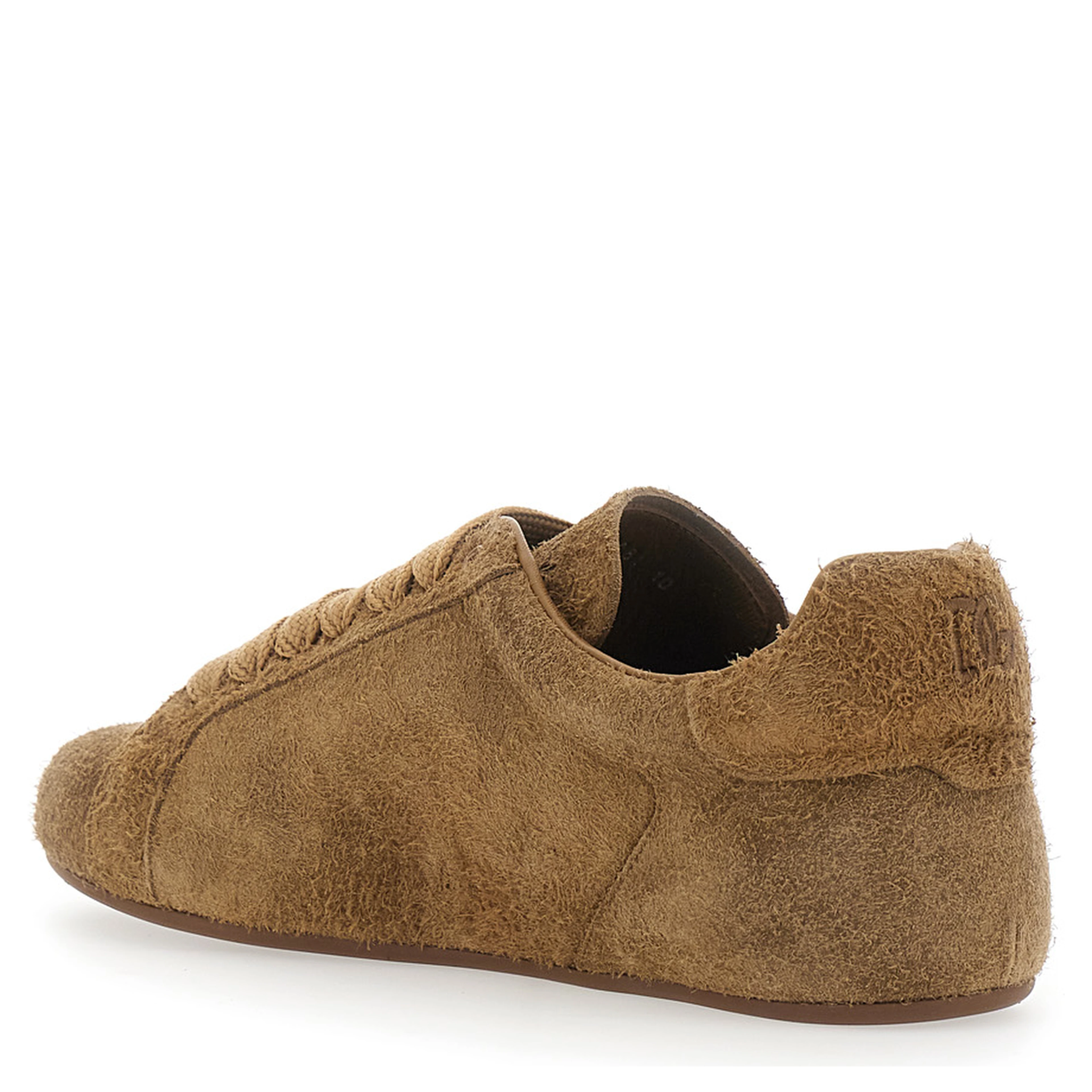 Portofino beige Sneakers with logo patch on the side and logo on the tongue in suede for men