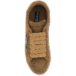 Portofino beige Sneakers with logo patch on the side and logo on the tongue in suede for men