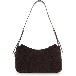 NOLITA MEDIUM TZ CONVERTIBLE Shoulder Bag with gold details and brown logo for women