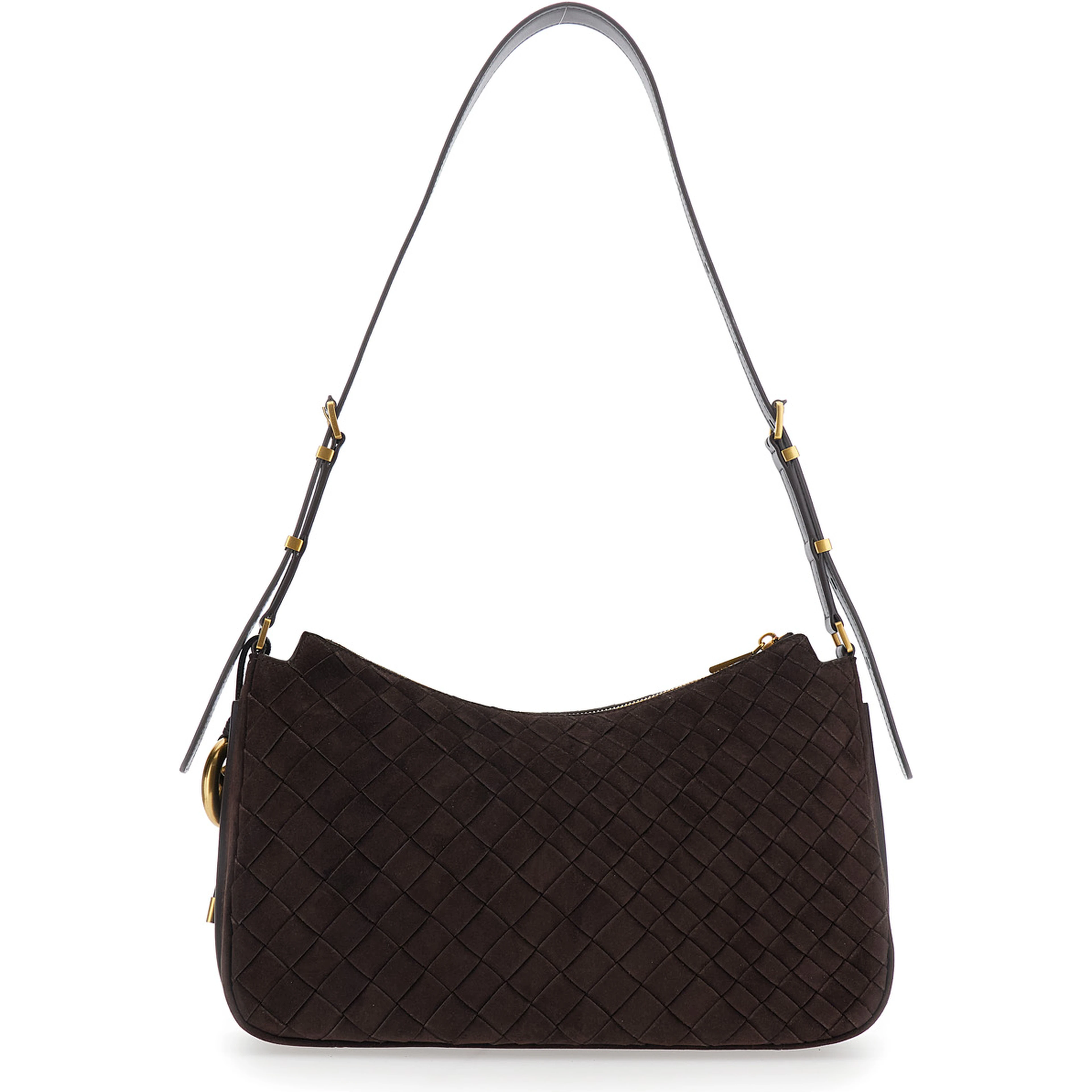 NOLITA MEDIUM TZ CONVERTIBLE Shoulder Bag with gold details and brown logo for women
