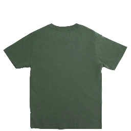 Green Short Sleeve T-shirt with Round Neck in Cotton Boy