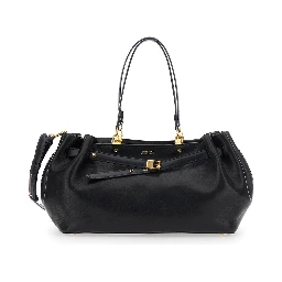 FAN CARRYALL MEDIUM BAG IN POLISHED SHEEPSKIN