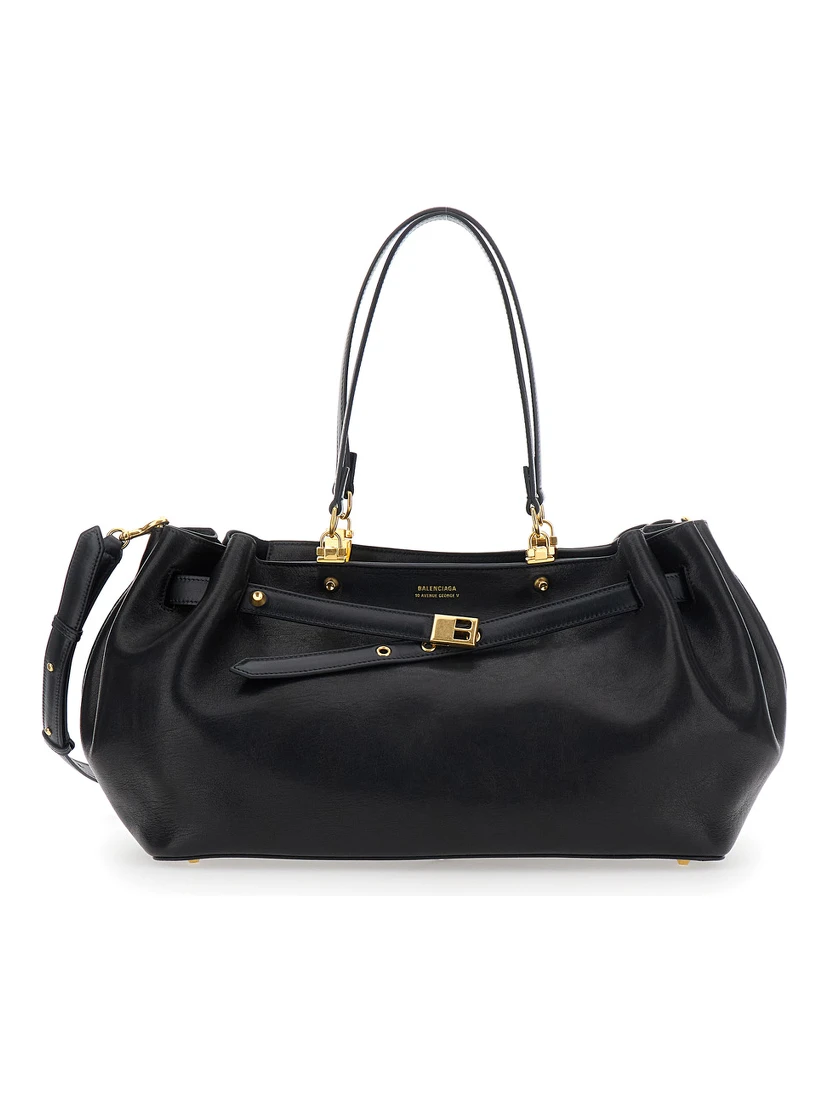 FAN CARRYALL MEDIUM BAG IN POLISHED SHEEPSKIN