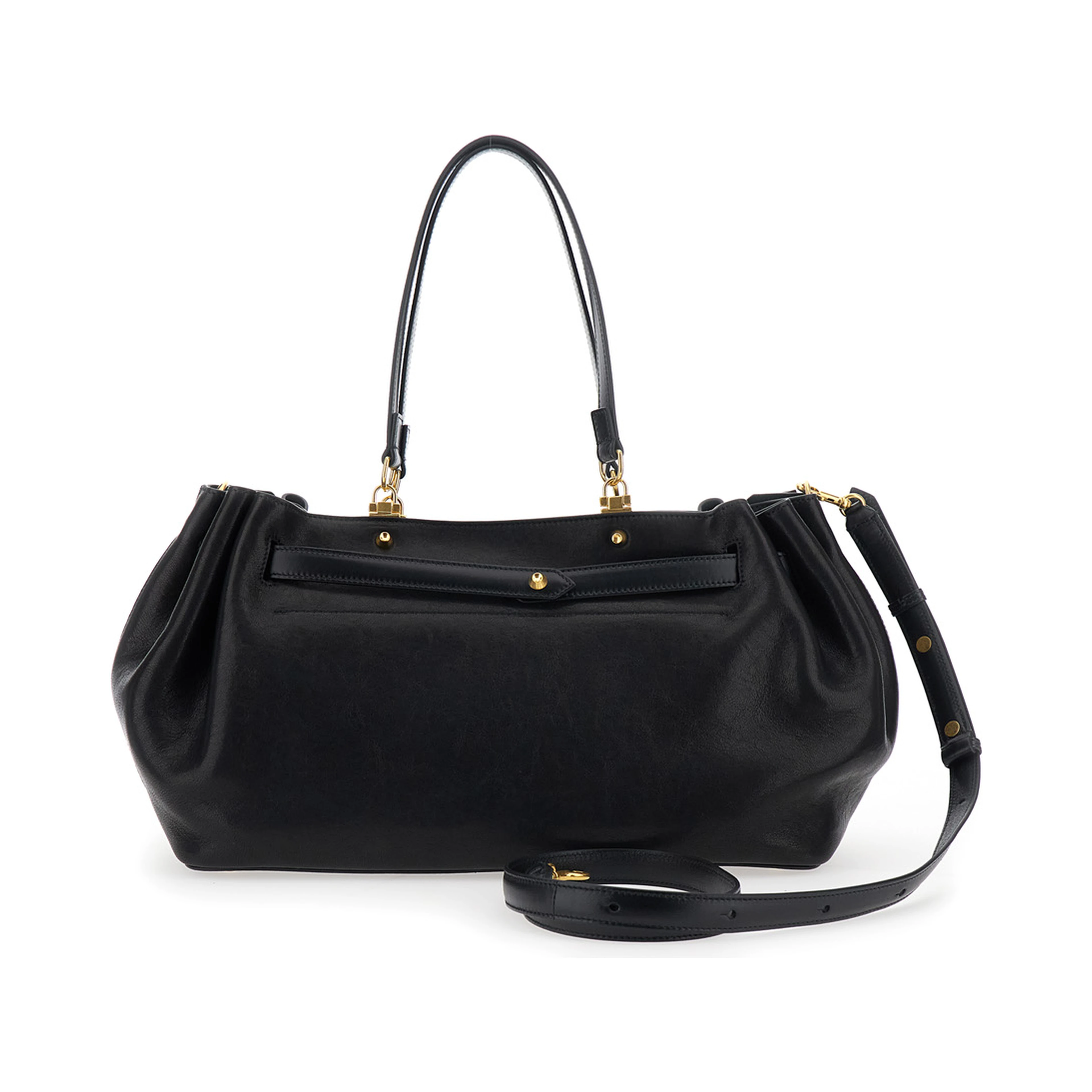 FAN CARRYALL MEDIUM BAG IN POLISHED SHEEPSKIN