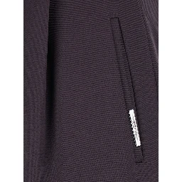 Brown Pants with Front Pleats and Front Belt with Buckle in Wool for Women