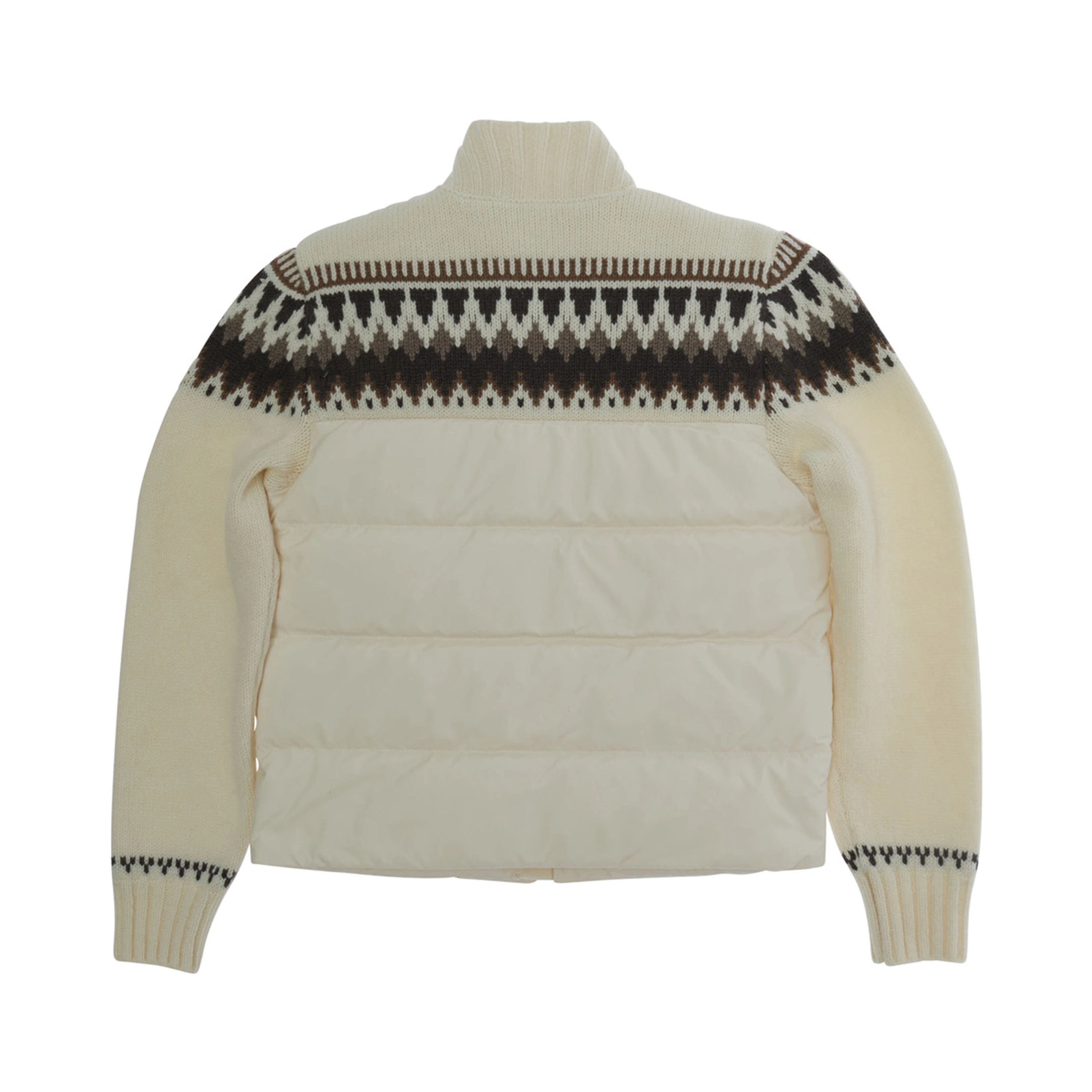 Cardigan with zip and logo patch in white for Girl