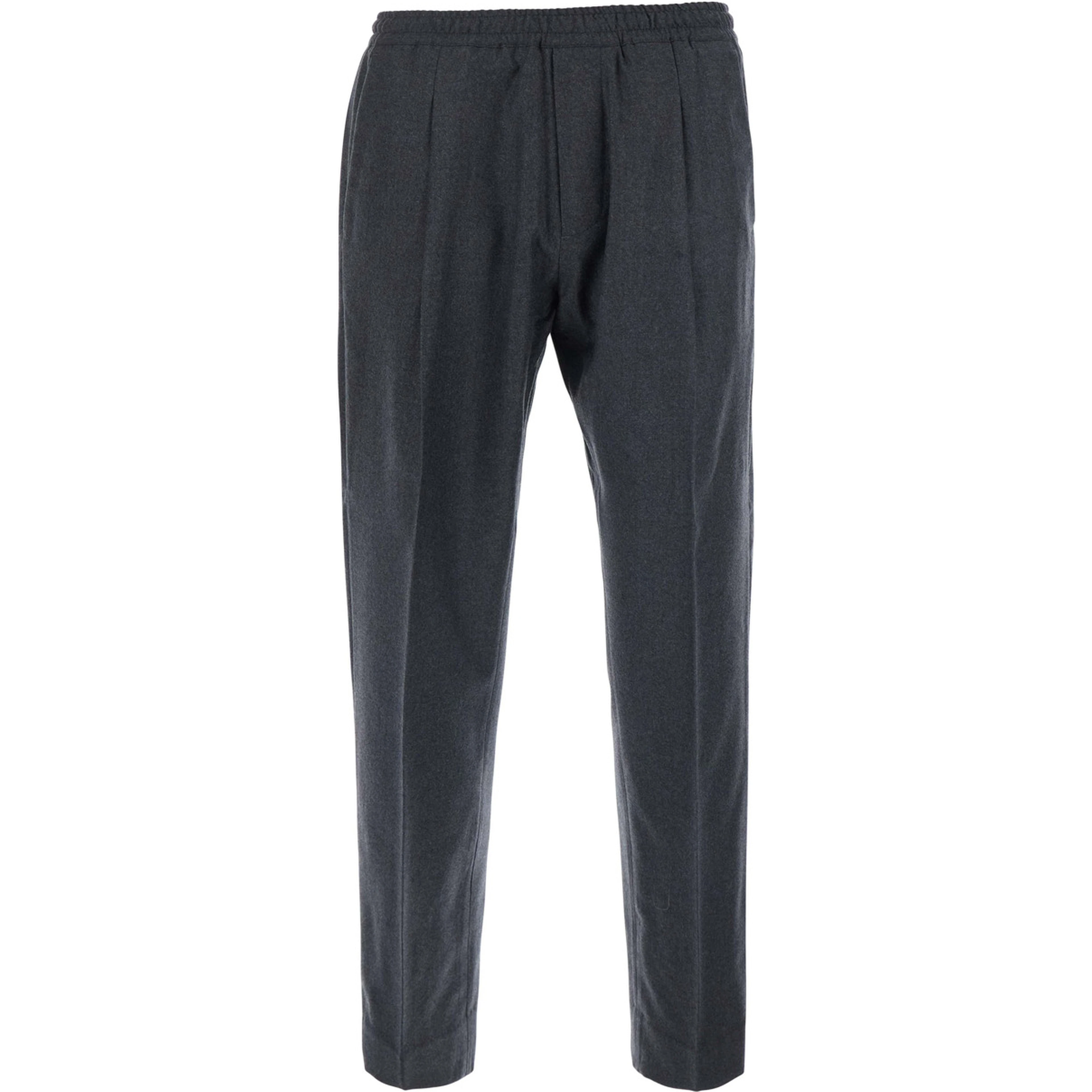 TOKYO grey Pants with pockets and elasticated waist in cotton for men