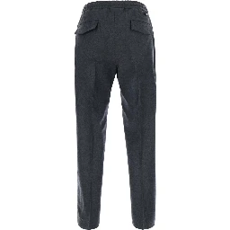 TOKYO grey Pants with pockets and elasticated waist in cotton for men