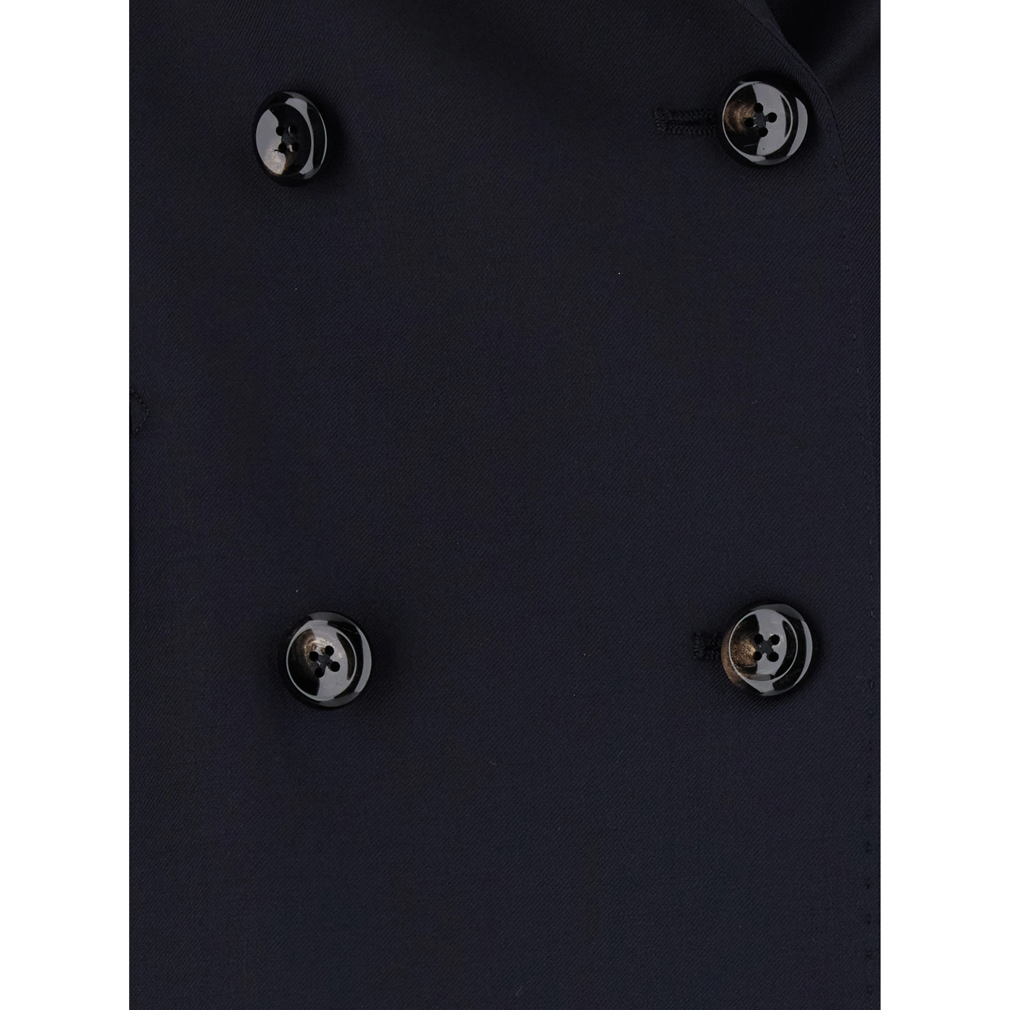 Blue Double-breasted Suit with Peak Revers in Fabric for Women