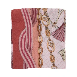 multicolor Scarf with all-over print in modal for women