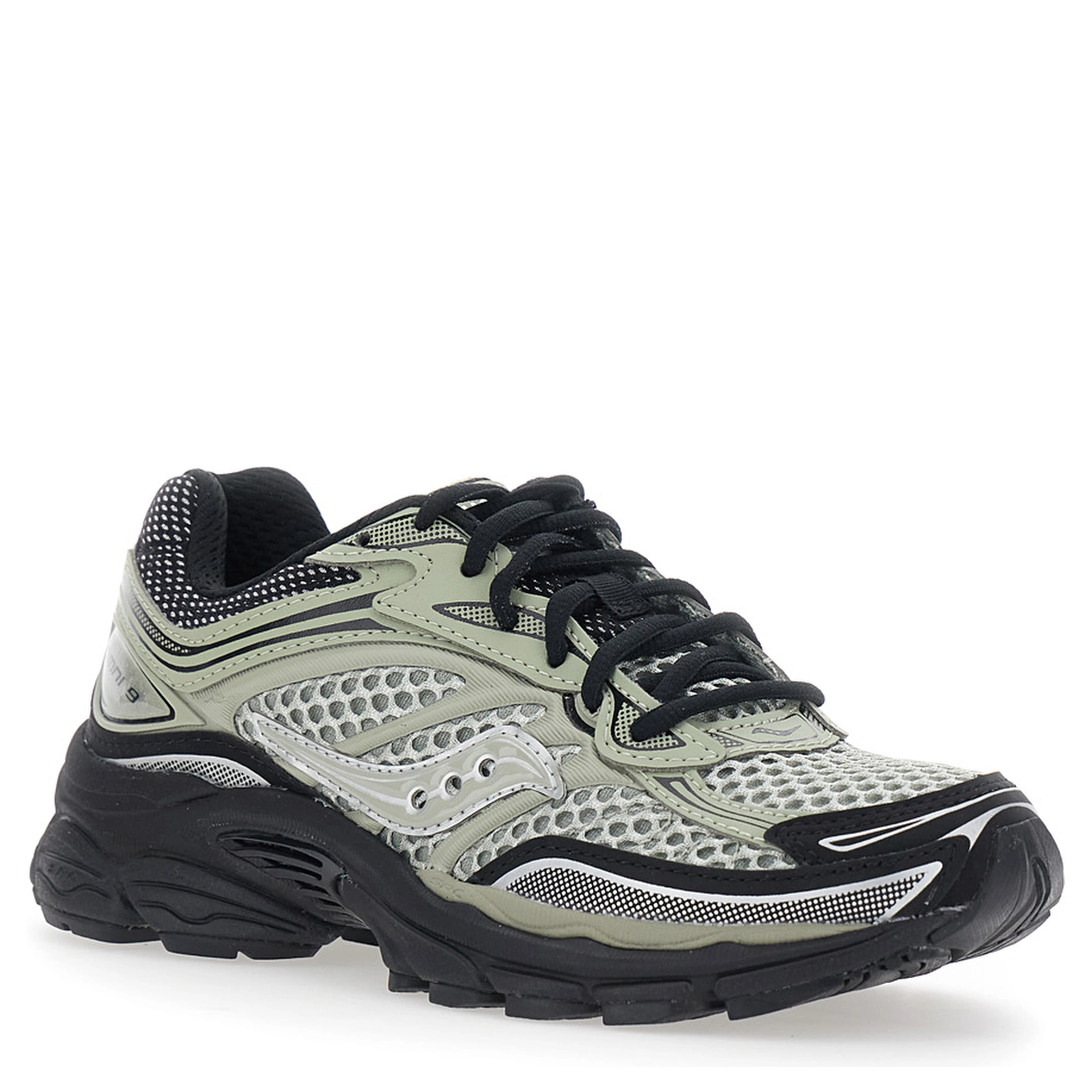 Progrid Omni 9 green Sneakers with embossed logo on the side and serrated sole in Tech Fabric unisex