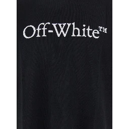 Oversized T-Shirt Logo with Contrasting Logo Print in Black Cotton for Men