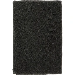 Black scarf with rectangular design and Monili details in cashmere women