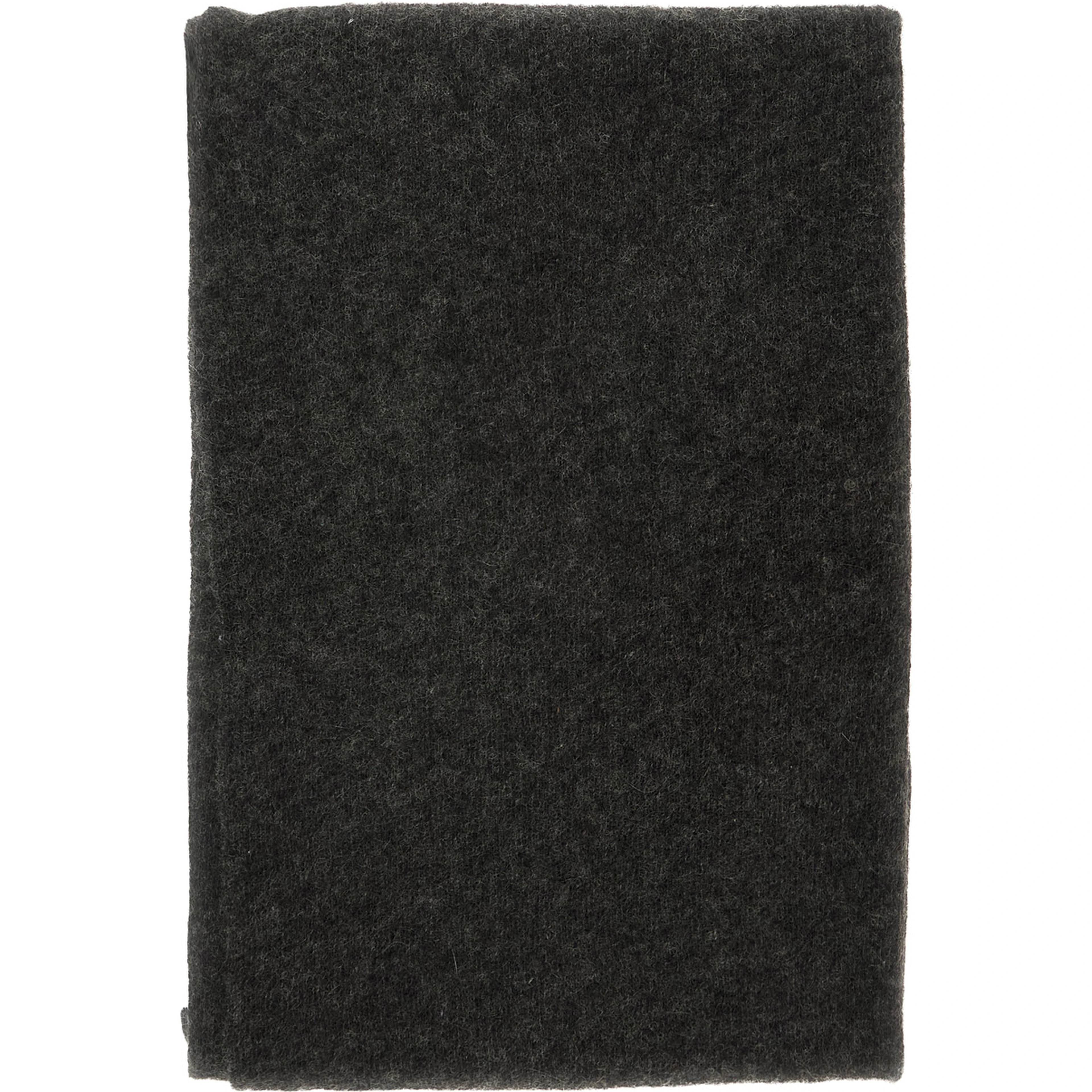 Black scarf with rectangular design and Monili details in cashmere women