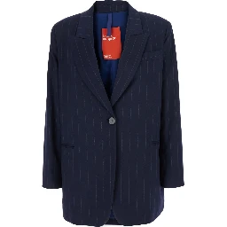 Jacket Blue with technical details in Tech Fabric for Men
