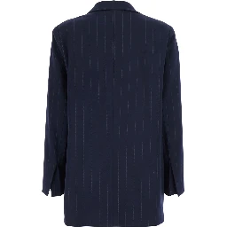 Jacket Blue with technical details in Tech Fabric for Men