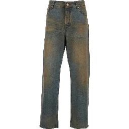 Grey Jeans LE DE-NIMES BERGER Five-Pocket In Denim Men