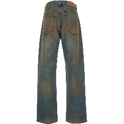 Grey Jeans LE DE-NIMES BERGER Five-Pocket In Denim Men