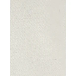 White Jacket with Classic Collar and Tone-on-Tone ADC Embroidery on the Front in Fabric for Men