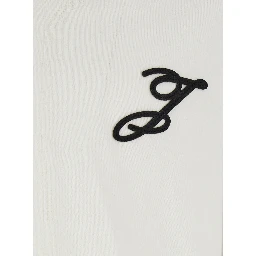 White T-Shirt LE TSHIRT LETRO ML with Long Sleeves and Round Neck in Cotton for Women