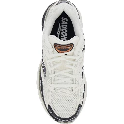 Omni 9 White Low Top Sneakers with Perforated Design and Logo Patch on the Tongue in Tech Fabric Unisex