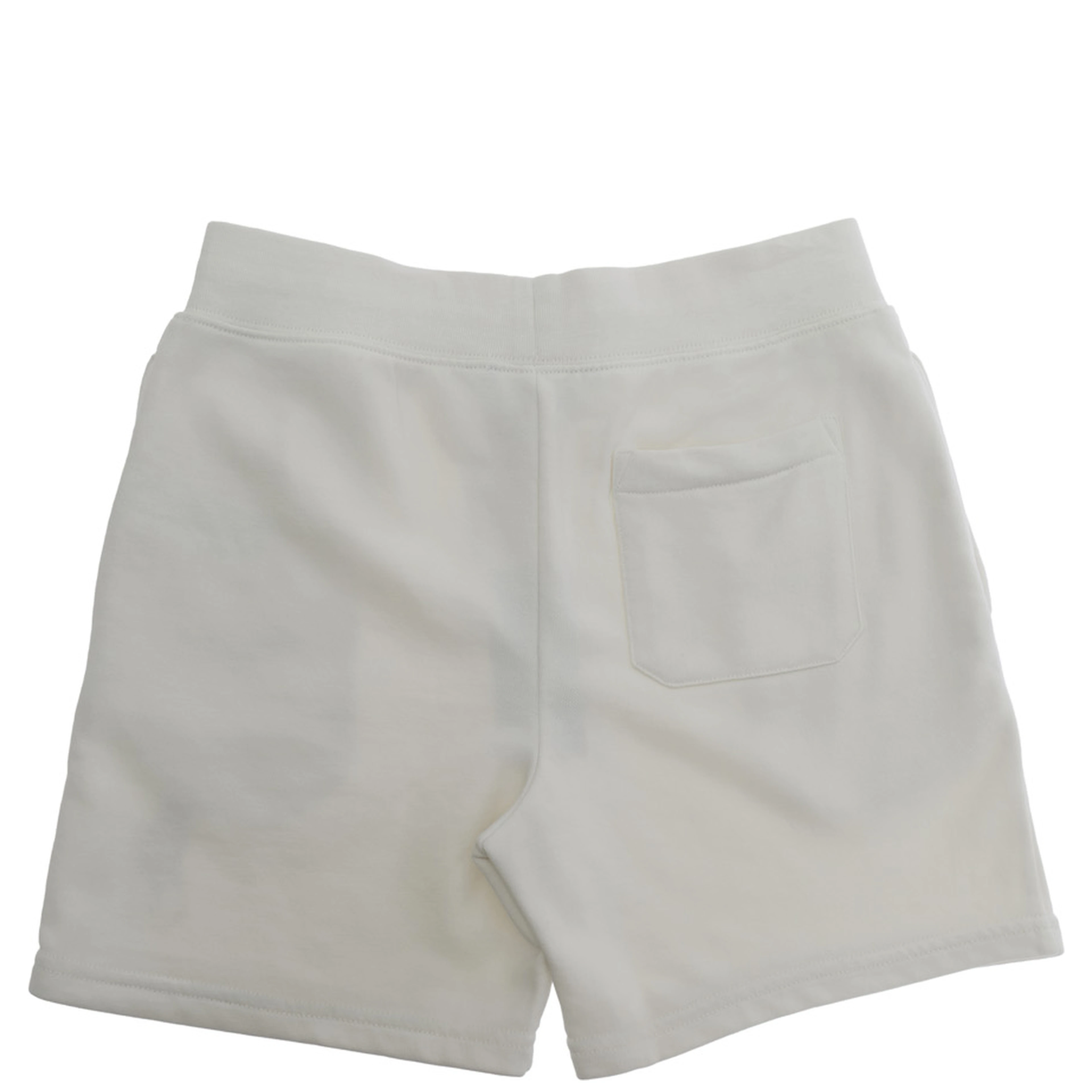 KNIT-SHORTS - White - Bermuda with elastic waistband - Cotton - Men
