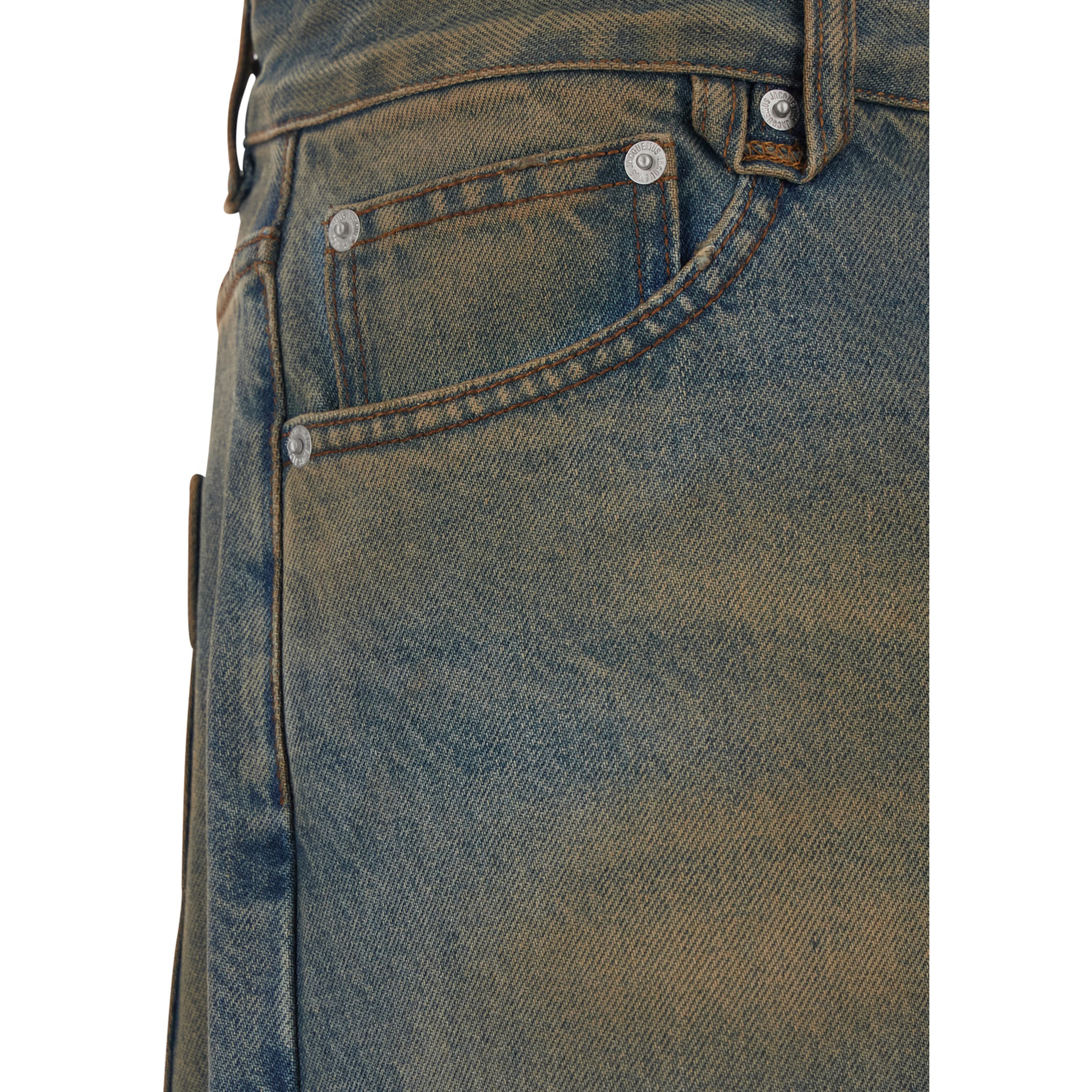 Grey Jeans LE DE-NIMES BERGER Five-Pocket In Denim Men