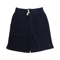 BOTTOMS-SHORT Blue Shorts with Front Pockets in Cotton for Women