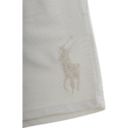 KNIT-SHORTS - White - Bermuda with elastic waistband - Cotton - Men