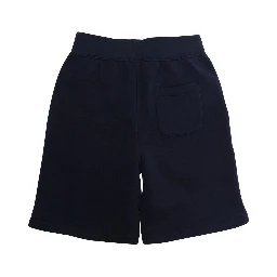 BOTTOMS-SHORT Blue Shorts with Front Pockets in Cotton for Women