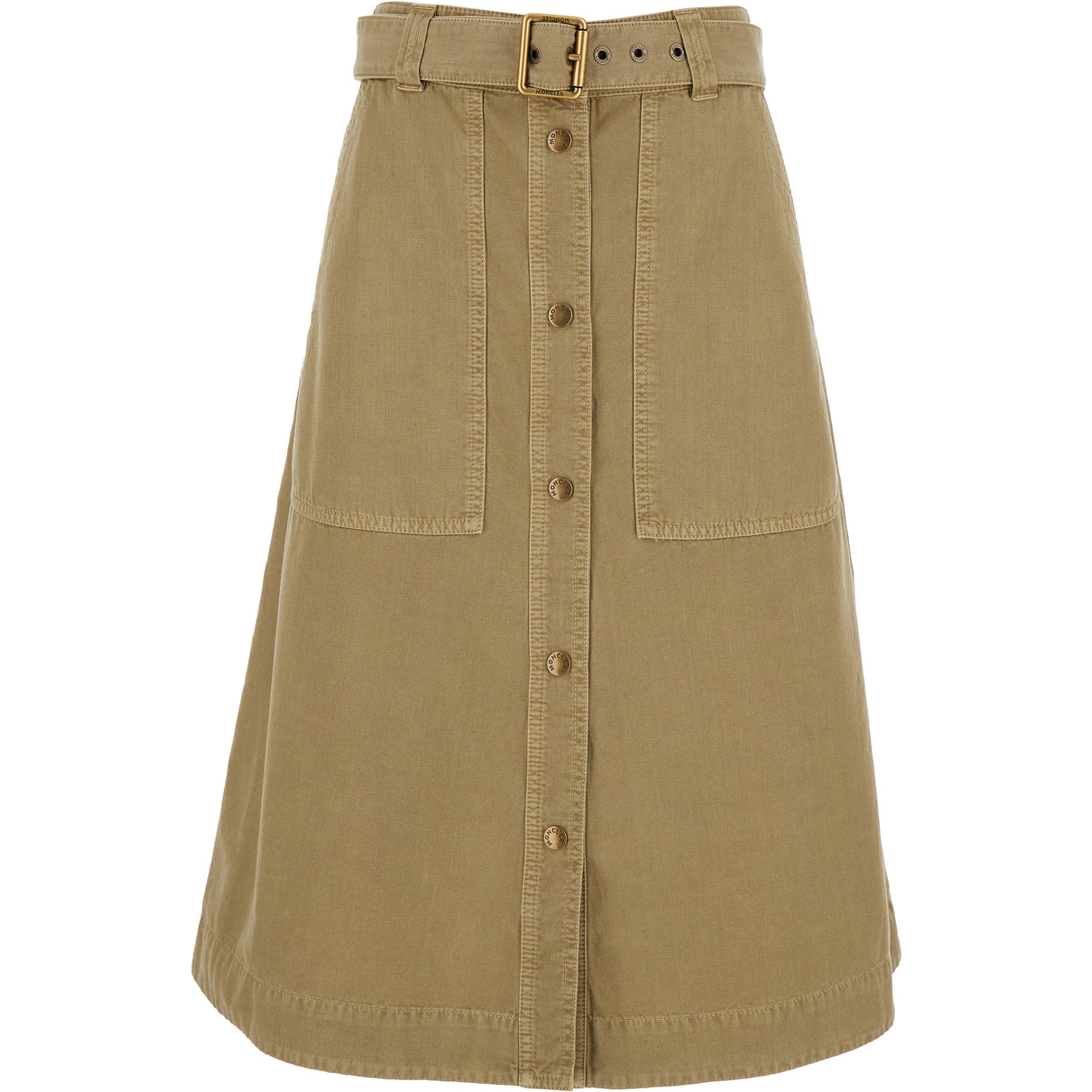 Dress SKIRT with elegant design in Beige Cotton for Women