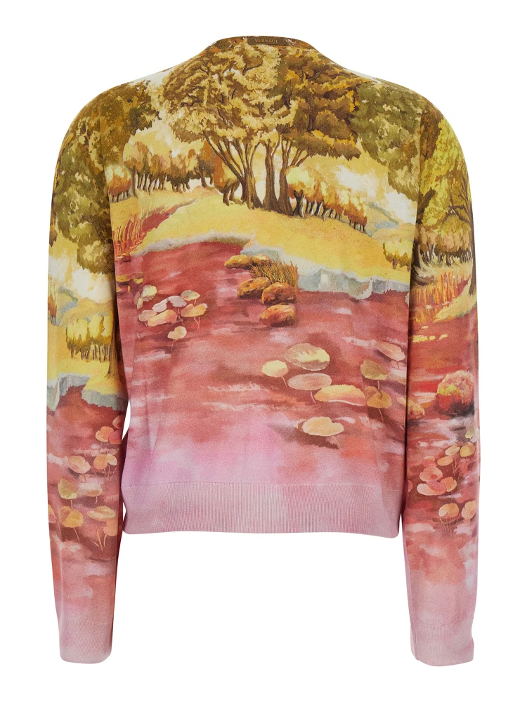 Cardigan NATURIST PRINT Multicolor with Natural Silk Print for Women alternative