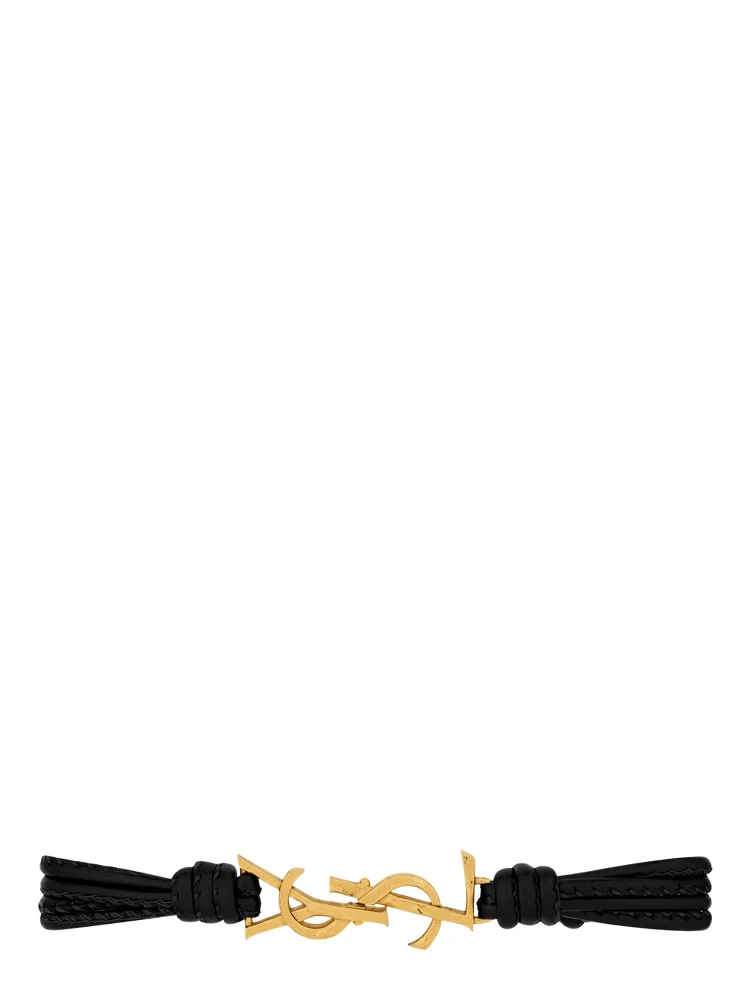 Bracelet Q_NAPPA PARIS with Metallic Finish in Leather for Women