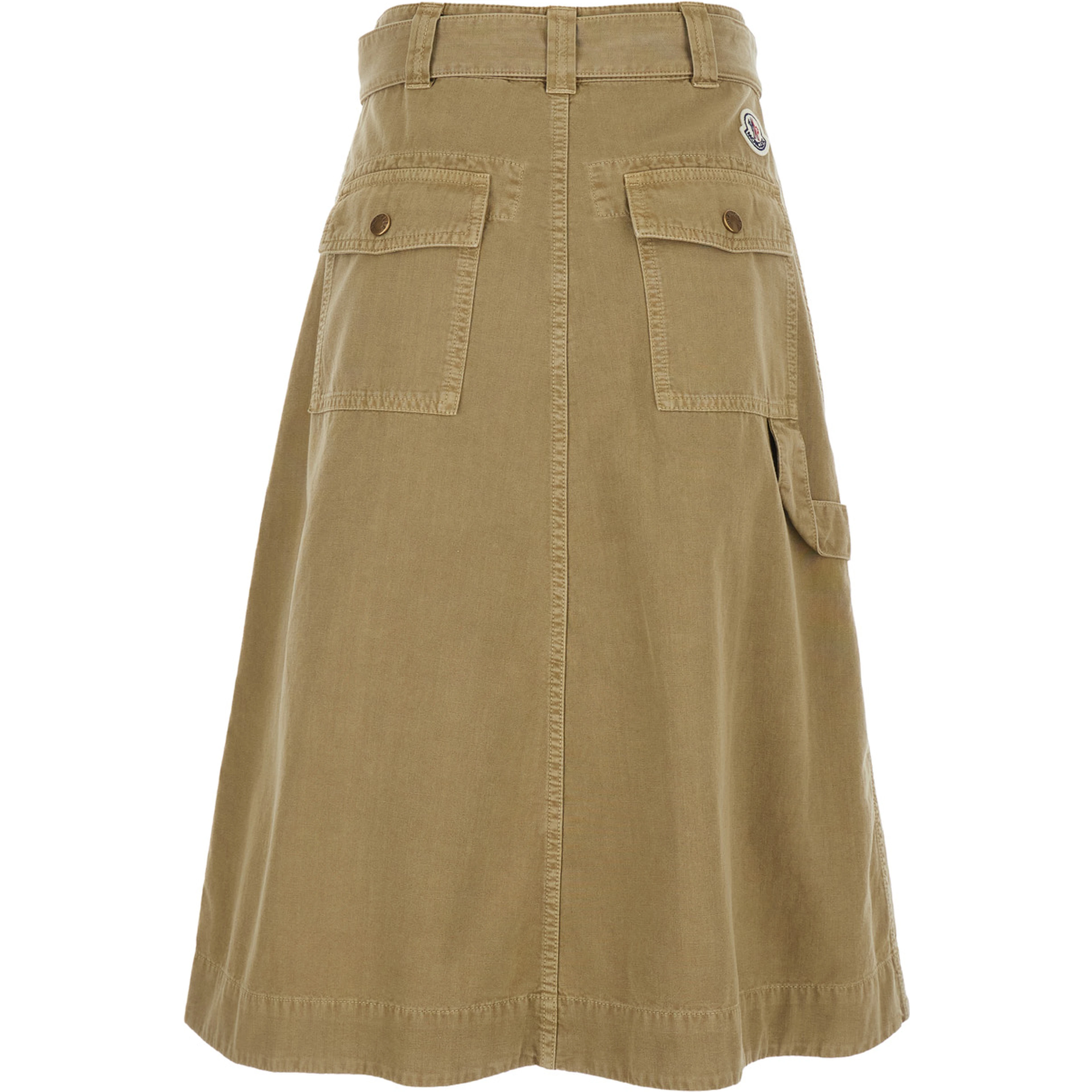 Dress SKIRT with elegant design in Beige Cotton for Women
