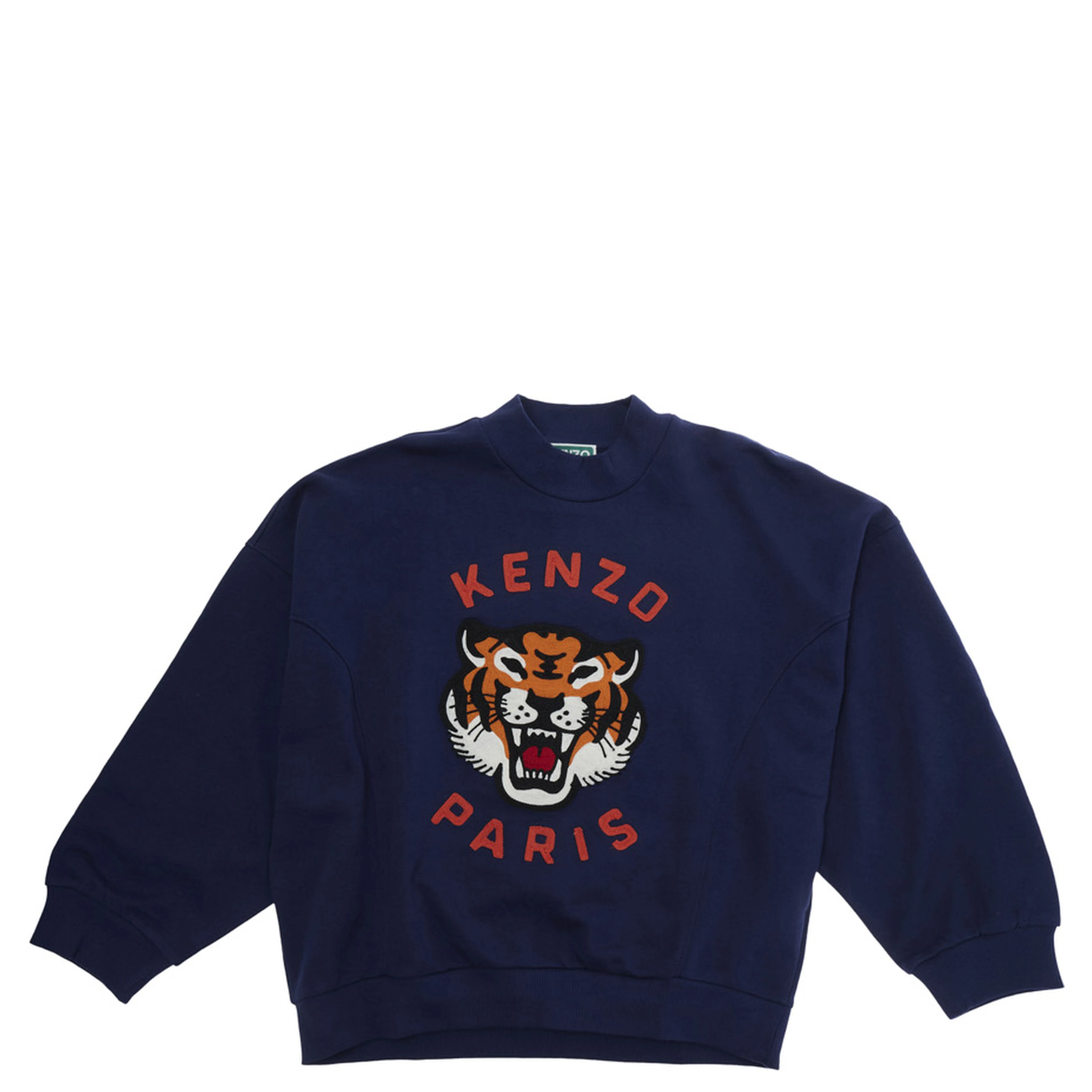 Blue UNISEX Hoodie with Front Logo in Cotton for Men
