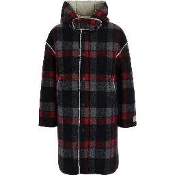 Coat N210D9N0532N21J151M0N900 with collar and long sleeves in black tech fabric for Girl