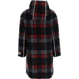 Coat N210D9N0532N21J151M0N900 with collar and long sleeves in black tech fabric for Girl