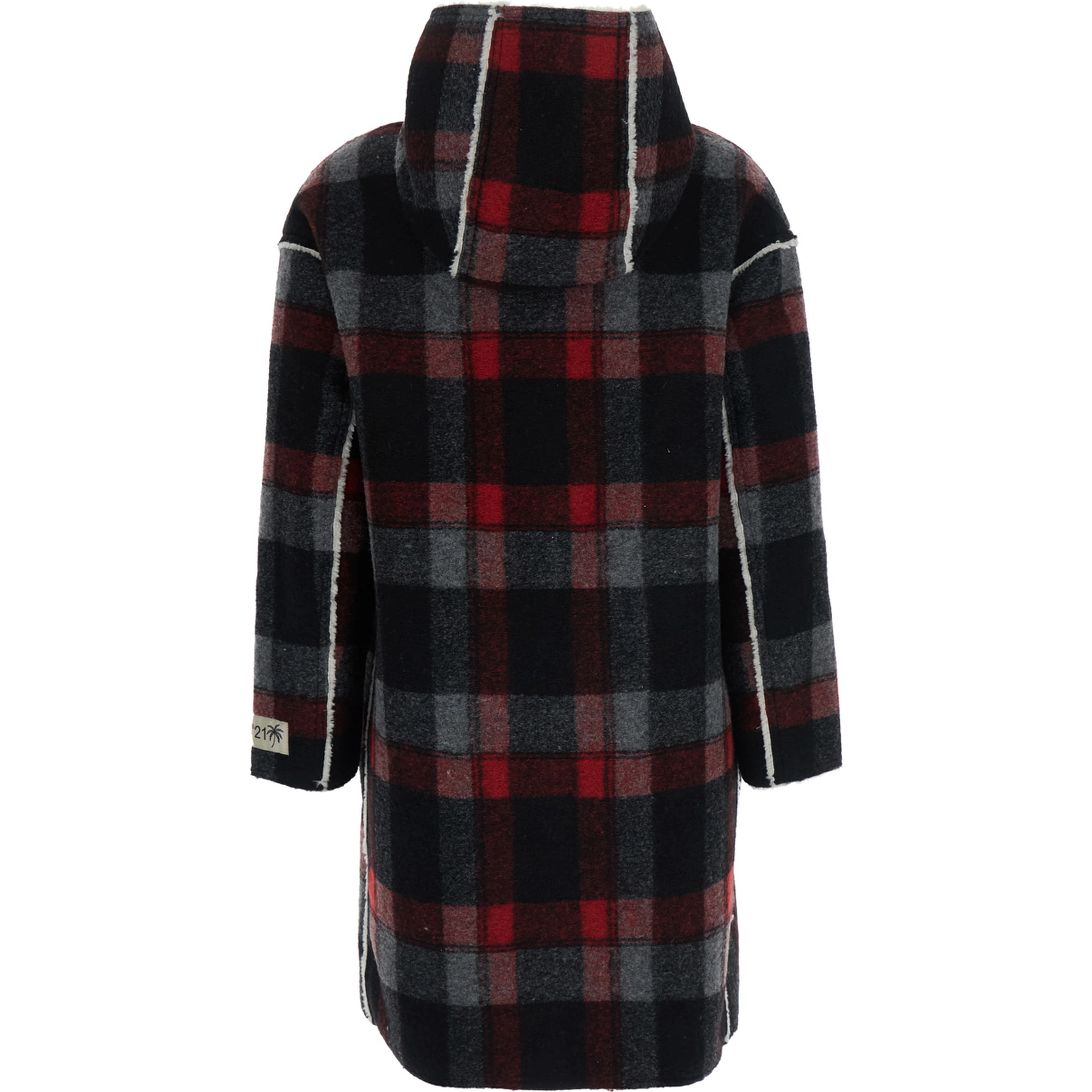 Coat N210D9N0532N21J151M0N900 with collar and long sleeves in black tech fabric for Girl