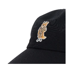 DRESSED FOX CAP - Black - Cap with embroidered logo on the front - Made of Cotton - Unisex