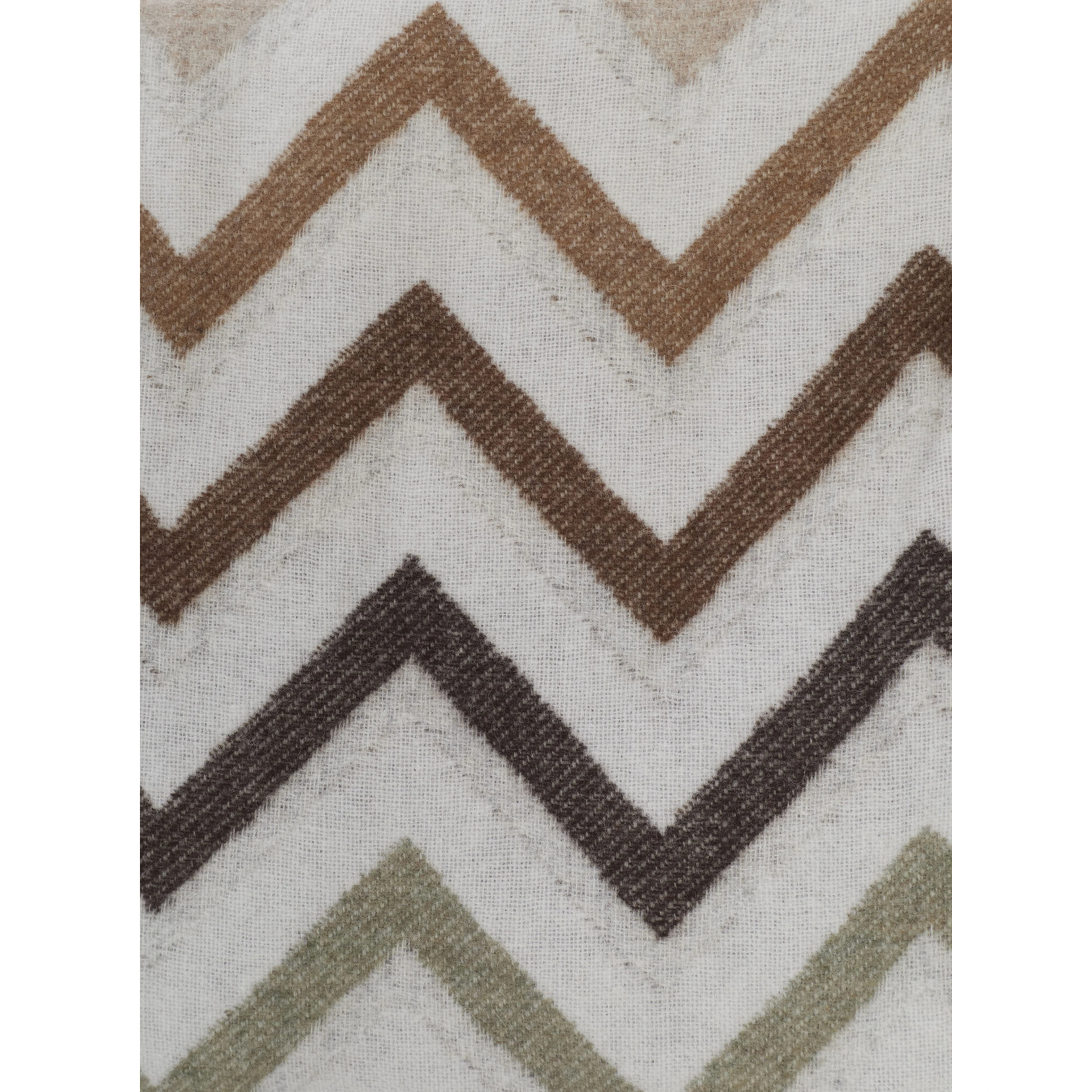 Chevron Plaid 130X190 with zigzag motif in Tech Fabric Multicolor Unisex