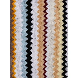 Multicolored Hooded Bathrobe in Tech Fabric Unisex