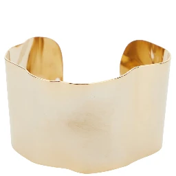 TINA gold-colored Bracelet with asymmetrical design in bronze for women