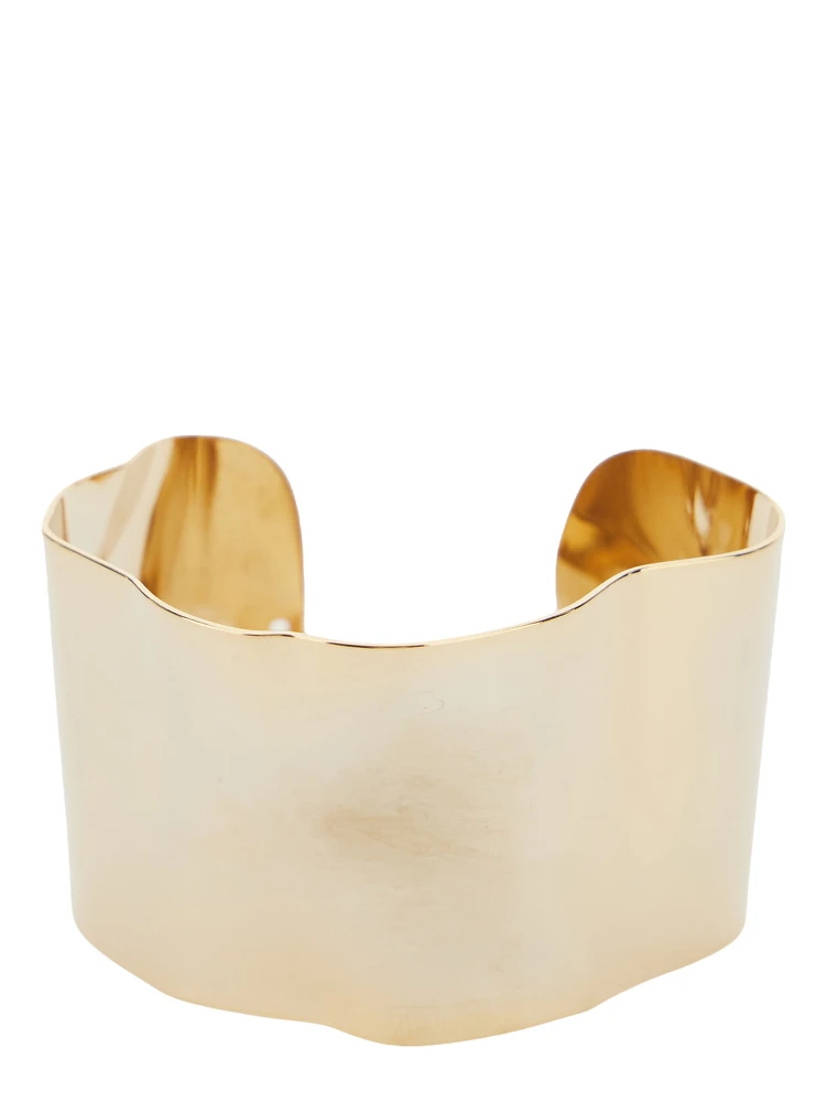 TINA gold-colored Bracelet with asymmetrical design in bronze for women